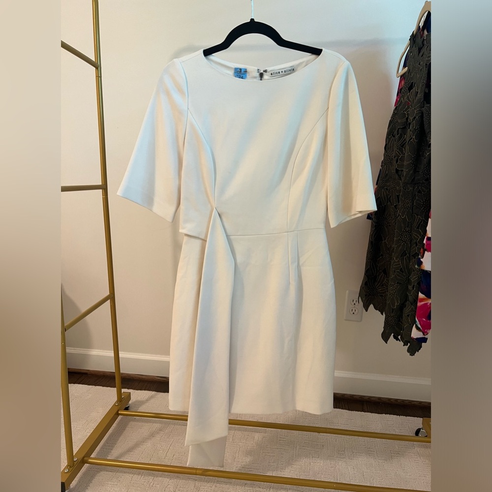 Alice and Olivia white dress